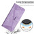 Samsung Galaxy S24+ Dream Triangle Leather Phone Case with Long Lanyard - Purple