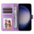 Samsung Galaxy S24+ Embossed Sunflower Leather Phone Case - Purple