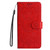 Samsung Galaxy S24+ Embossed Sunflower Leather Phone Case - Red