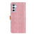 Samsung Galaxy S24+ European Floral Embossed Leather Phone Case - Pink