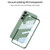 Samsung Galaxy S24+ GKK Plating Transparent TPU Phone Case, Without pen - Green