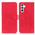 Samsung Galaxy S24+ KHAZNEH Retro Texture Horizontal Flip Leather Phone Case - Red