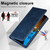 Samsung Galaxy S24+ LC.IMEEKE RFID Anti-theft Leather Phone Case - Blue