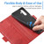 Samsung Galaxy S24+ LC.IMEEKE Skin-friendly Card Slots Leather Phone Case - Red