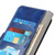 Samsung Galaxy S24+ Retro Crazy Horse Texture Leather Phone Case - Blue