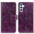 Samsung Galaxy S24+ Retro Crazy Horse Texture Leather Phone Case - Purple