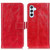 Samsung Galaxy S24+ Retro Crazy Horse Texture Leather Phone Case - Red