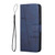 Samsung Galaxy S24+ Stitching Calf Texture Buckle Leather Phone Case - Blue