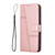 Samsung Galaxy S24+ Stitching Calf Texture Buckle Leather Phone Case - Pink