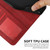 Samsung Galaxy S24+ Stitching Calf Texture Buckle Leather Phone Case - Red