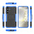 Samsung Galaxy S24+ Tire Texture TPU + PC Phone Case with Holder - Blue