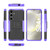 Samsung Galaxy S24+ Tire Texture TPU + PC Phone Case with Holder - Purple