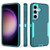 Samsung Galaxy S24 5G 2 in 1 Magnetic PC + TPU Phone Case - Blue+Blue Green