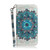 Samsung Galaxy S24 5G 3D Colored Horizontal Flip Leather Phone Case - Peacock Wreath