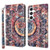 Samsung Galaxy S24 5G 3D Painted Leather Phone Case - Colorful Mandala