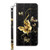 Samsung Galaxy S24 5G 3D Painted Leather Phone Case - Golden Swallow Butterfly