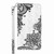 Samsung Galaxy S24 5G 3D Painting Pattern Flip Leather Phone Case - Diagonal Black Flower