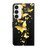 Samsung Galaxy S24 5G 3D Painting Pattern Flip Leather Phone Case - Gold Butterfly