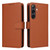 Samsung Galaxy S24 5G BETOPNICE BN-005 2 in 1 Detachable Imitate Genuine Leather Phone Case - Brown