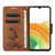 Samsung Galaxy S24 5G Butterfly Embossed Flip Leather Phone Case - Brown