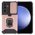 Samsung Galaxy S24 5G Camera Shield Card Slot PC+TPU Phone Case - Rose Gold
