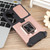 Samsung Galaxy S24 5G Camera Shield Card Slot PC+TPU Phone Case - Rose Gold