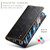 Samsung Galaxy S24 5G CaseMe 003 Crazy Horse Texture Flip Leather Phone Case - Coffee
