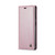 Samsung Galaxy S24 5G CaseMe 003 Crazy Horse Texture Flip Leather Phone Case - Pink