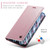 Samsung Galaxy S24 5G CaseMe 003 Crazy Horse Texture Flip Leather Phone Case - Pink