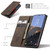 Samsung Galaxy S24 5G CaseMe 013 Multifunctional Horizontal Flip Leather Phone Case - Coffee