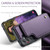 Samsung Galaxy S24 5G CaseMe C22 PC+TPU Business Style RFID Anti-theft Leather Phone Case - Purple