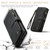 Samsung Galaxy S24 5G CaseMe C30 Card Slots Zipper Wallet Leather Phone Case - Black