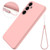 Samsung Galaxy S24 5G Color Liquid Silicone Phone Case - Pink