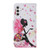 Samsung Galaxy S24 5G Colored Drawing Pattern Leather Phone Case - Dancing Girl