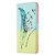 Samsung Galaxy S24 5G Colored Drawing Pattern Leather Phone Case - Feather