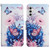 Samsung Galaxy S24 5G Colored Drawing Pattern Leather Phone Case - Purple Butterfly