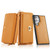 Samsung Galaxy S24 5G Crossbody Multi-functional Zipper Wallet Litchi Leather Phone Case - Orange