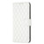 Samsung Galaxy S24 5G Diamond Lattice Wallet Flip Leather Phone Case - White