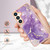 Samsung Galaxy S24 5G Electroplating Marble Dual-side IMD Phone Case - Purple 002