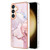 Samsung Galaxy S24 5G Electroplating Marble Dual-side IMD Phone Case - Rose Gold 005