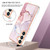 Samsung Galaxy S24 5G Electroplating Marble Dual-side IMD Phone Case - Rose Gold 005