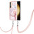 Samsung Galaxy S24 5G Electroplating Marble Dual-side IMD Phone Case with Lanyard - Rose Gold 005 Samsung Galaxy S24 5G Electroplating Marble Dual-side IMD Phone Case with Lanyard - Rose Gold 005