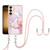 Samsung Galaxy S24 5G Electroplating Marble Dual-side IMD Phone Case with Lanyard - Rose Gold 005 Samsung Galaxy S24 5G Electroplating Marble Dual-side IMD Phone Case with Lanyard - Rose Gold 005