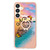 Samsung Galaxy S24 5G Electroplating Pattern IMD TPU Shockproof Case with Rhinestone Ring Holder - Dream Chasing Butterfly