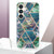 Samsung Galaxy S24 5G Electroplating Splicing Marble TPU Phone Case - Blue Green