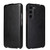 Samsung Galaxy S24 5G Fierre Shann 64 Texture Vertical Flip PU Leather Phone Case - Black