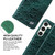 Samsung Galaxy S24 5G Fierre Shann Crocodile Texture Magnetic Genuine Leather Phone Case - Green