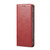 Samsung Galaxy S24 5G Fierre Shann PU Genuine Leather Texture Phone Case - Red