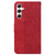 Samsung Galaxy S24 5G Geometric Embossed Leather Phone Case - Red