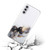 Samsung Galaxy S24 5G Hollow Marble Pattern TPU Phone Case - Black